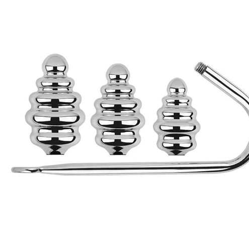 Anal Hooks Screw-in Anal Hook GreatBenefit Set 8826 Ribbed 0723
